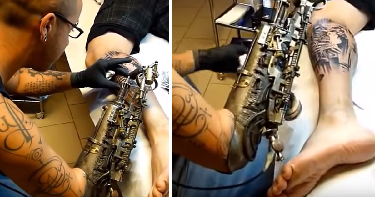Tatuador Que Perdeu O Braço Recebe A Primeira Prótese De Máquina De Tatuar Do Mundo