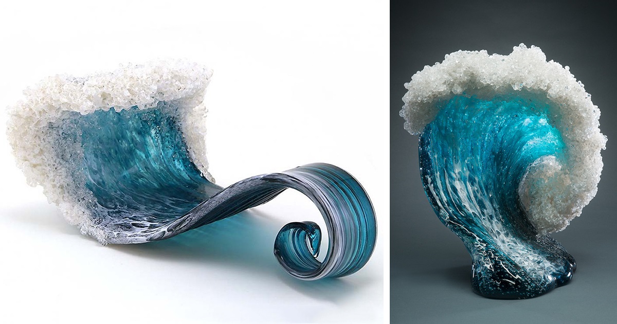 Vasos E Esculturas De Ondas Do Mar Capturam O Majestoso Poder Do Oceano