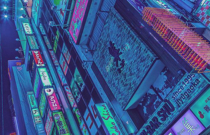 Fotos quase surrealistas da vida noturna nas ruas de Tóquio