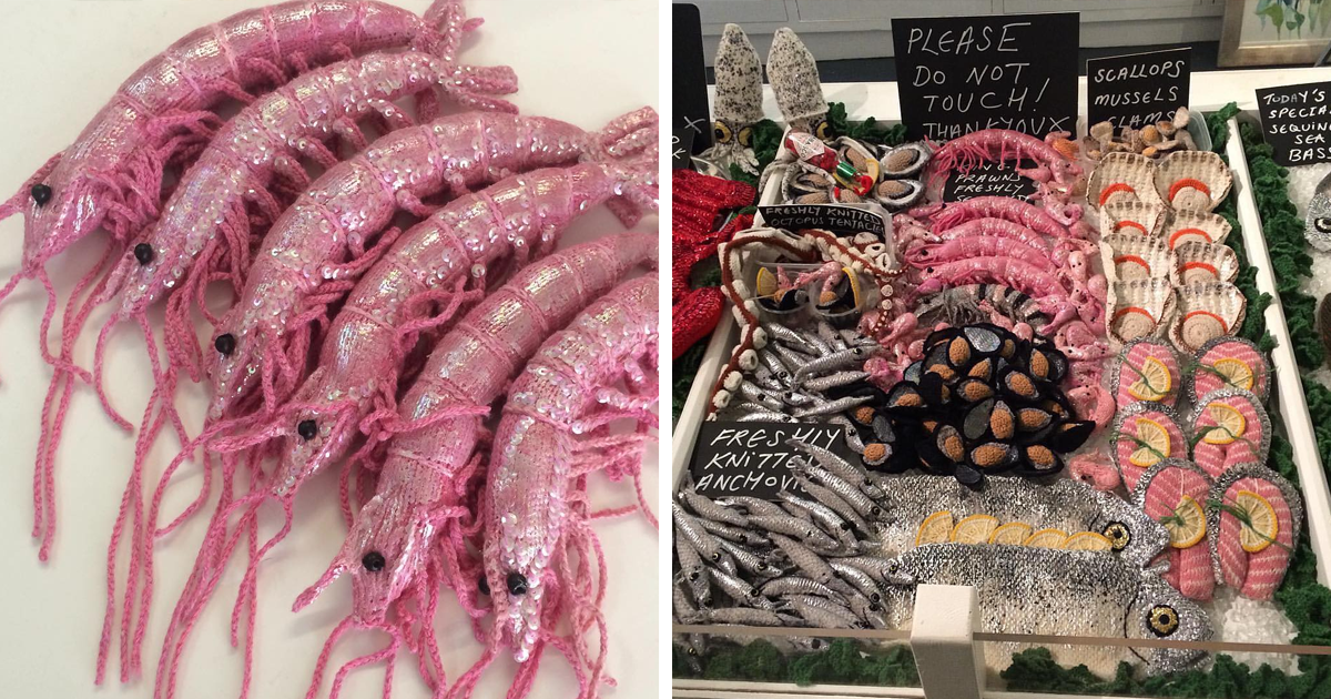 Esta artista faz crochês de frutos do mar tão bem que você pode quase sentir o gosto