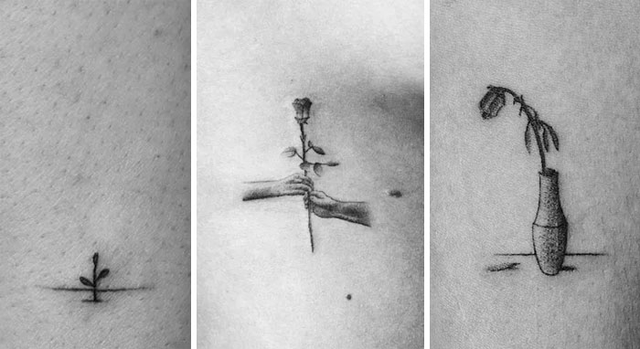 Artista tatua 70 estranhos com diferentes “frames” da mesma tatuagem para fazer uma “motion tattoo”