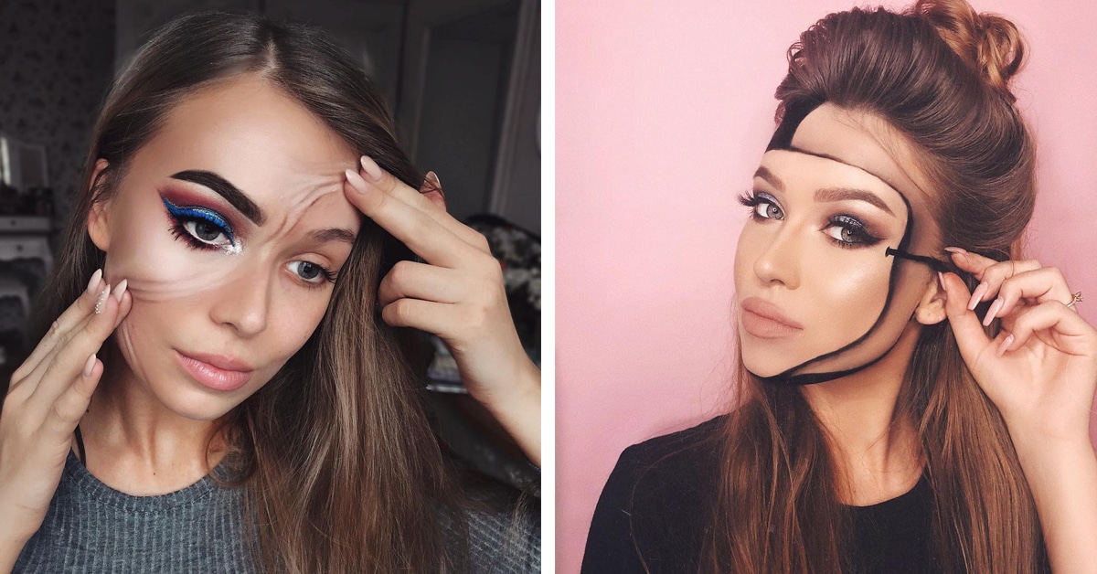 Maquiadora de efeitos especiais transforma seu próprio rosto em ilusões impressionantes