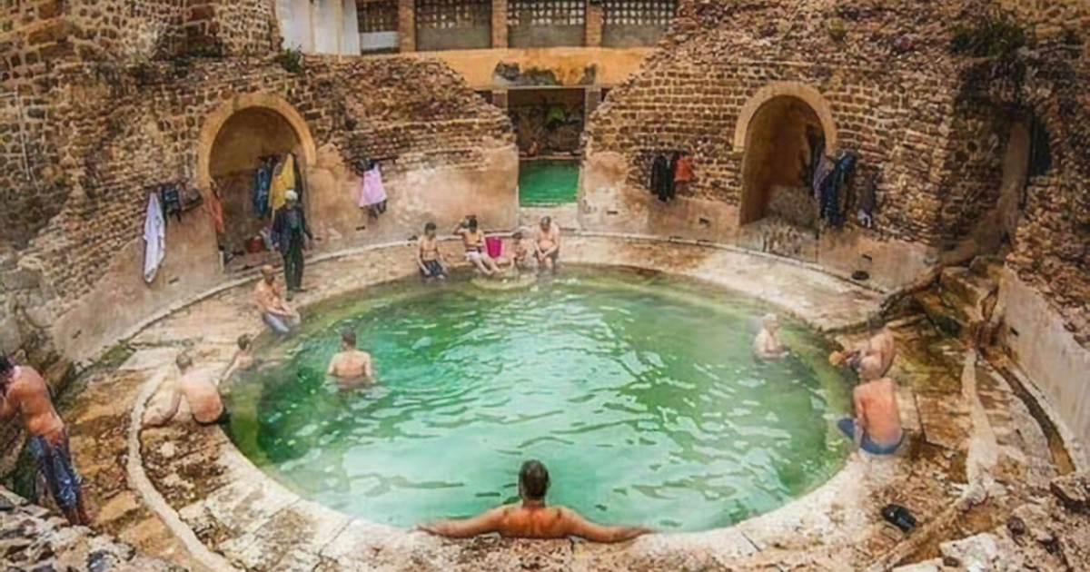 Mesmo depois de 2.000 anos, este balneário romano na Argélia ainda está em uso