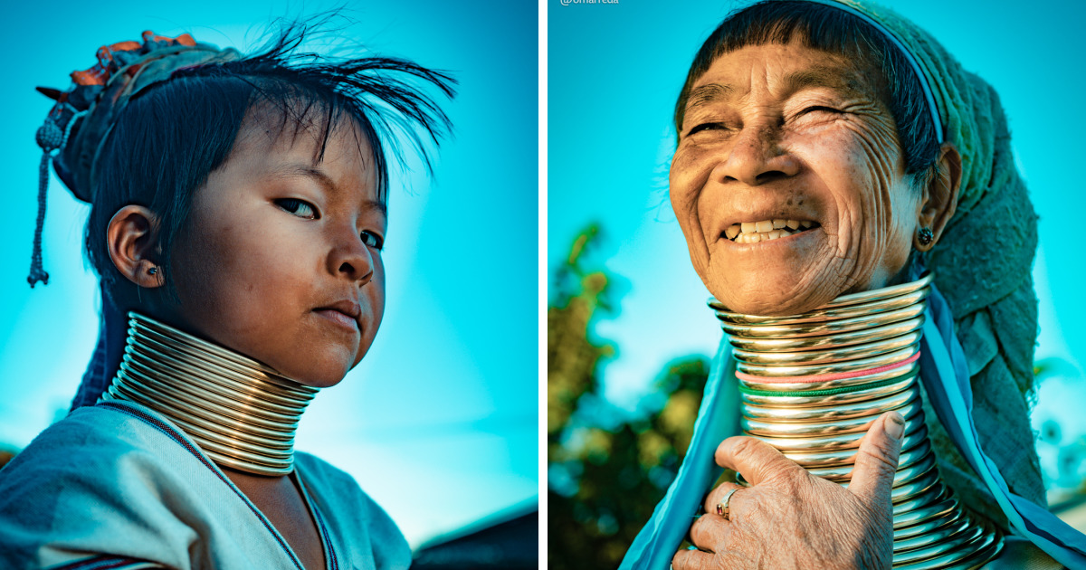 Fotógrafo captura os costumes incomuns da tribo Kayan no Mianmar