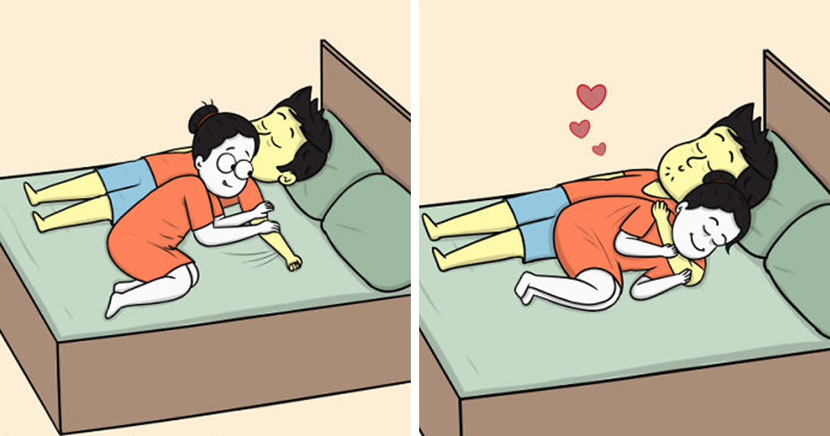 Artista ilustra como ele e sua namorada são diferentes em 30 quadrinhos adoráveis