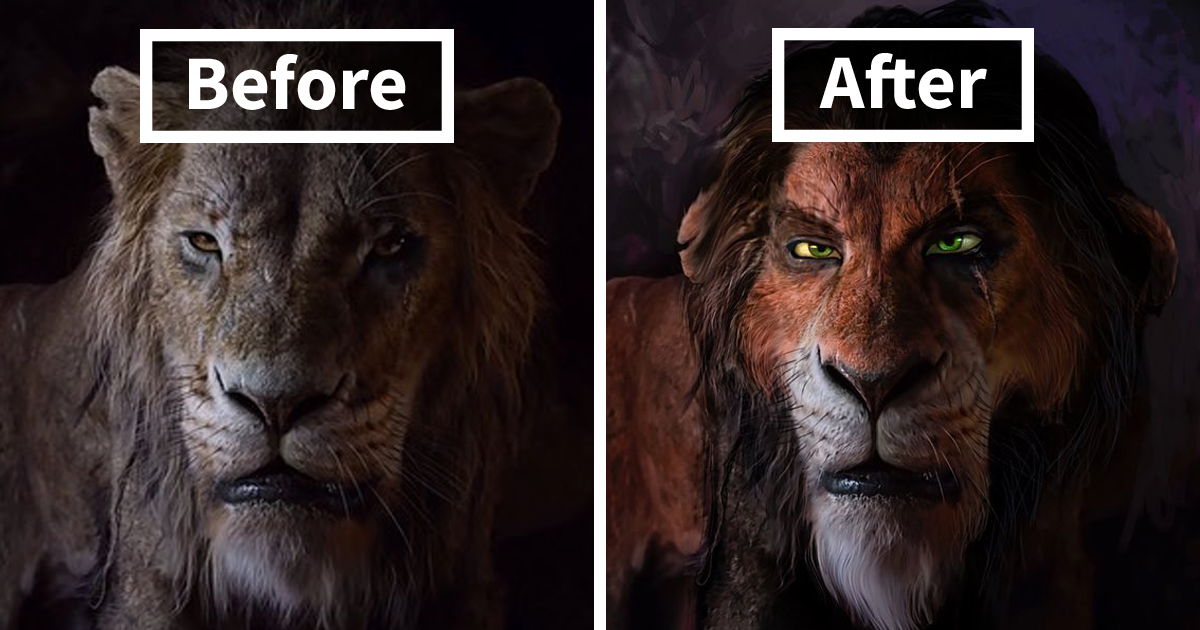 Artistas dão visuais alternativos aos personagens do novo Rei Leão que viralizam
