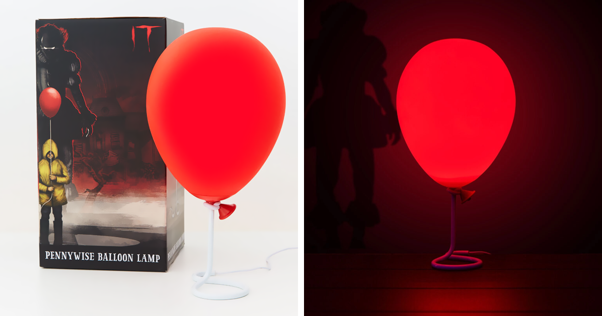 Alguém acabou de fabricar uma lâmpada de balão assustadora do “It – A Coisa”
