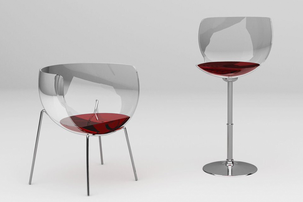 Esta cadeira de taça de vinho vai dar o que falar na sua casa