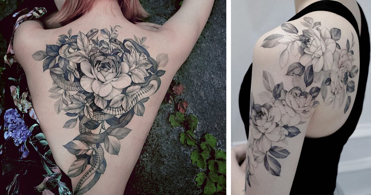 Tatuagens delicadas inspiradas na natureza deste tatuador sul-coreano
