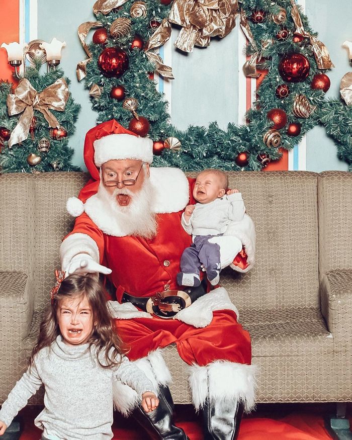 30 Fotografias Engraçadas Com O Papai Noel