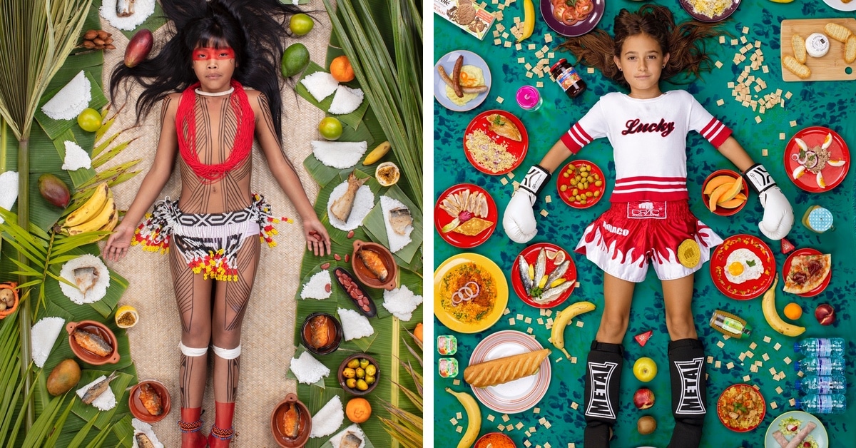 Crianças Ao Redor Do Mundo São Fotografadas Cercadas Por Sua Dieta Semanal
