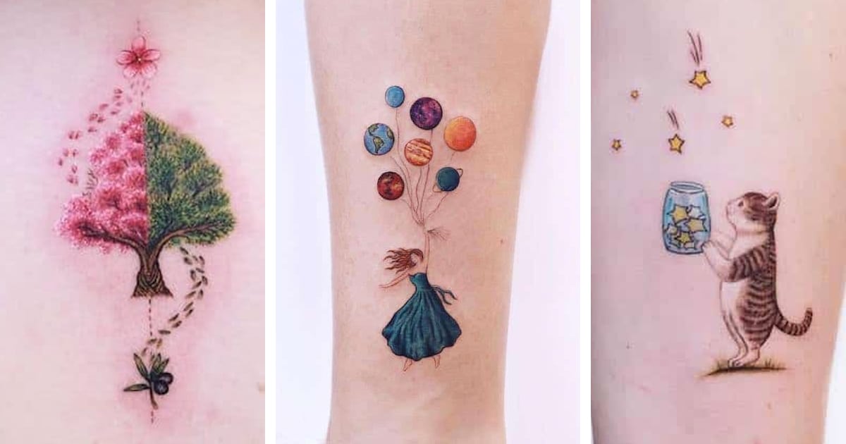 28 Tatuagens Minimalistas Que Parecem Ter Saído De Um Livro Infantil