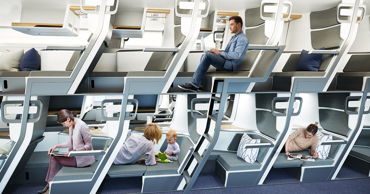 Estes Novos Assentos De Avião Vão Permitir Todos Passageiros Deitarem Enquanto Viajam