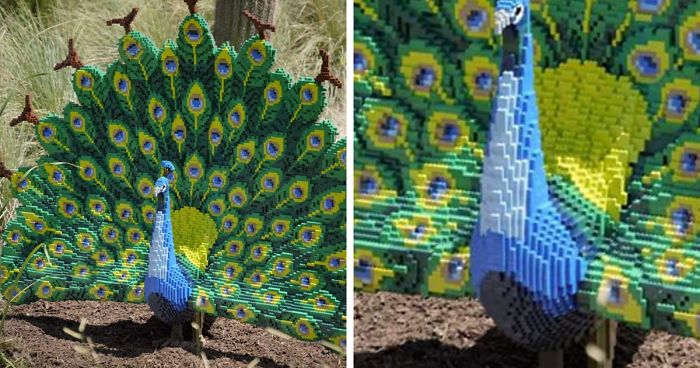 Este Zoológico Coloca Réplicas De Animais Selvagens Feitas Com Mais De Três Milhões Peças De LEGO