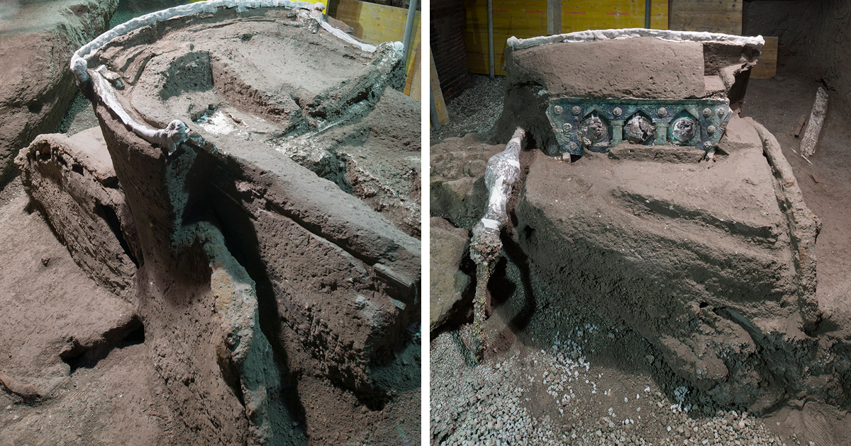 Arqueólogos Descobrem Carruagem Cerimonial Quase Intacta De 2.000 Anos Em Pompéia