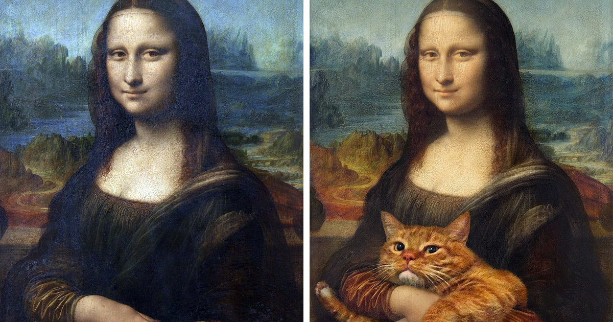 15 Pinturas Reimaginadas Com Um Gato
