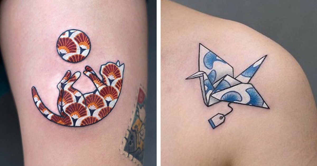 Tatuagens Que Parecem Adesivos Colocados Na Pele
