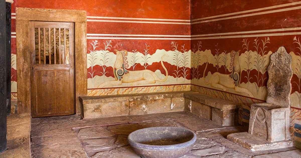 Este Antigo Palácio Na Ilha De Creta Tem A Sala Mais Antiga Da Europa